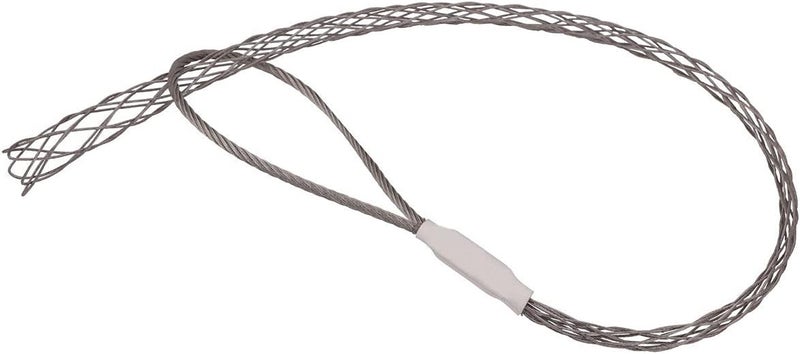 VGongTech Cable Pulling Grip Sock Kit Galvanizing Steel Antislip Pipe Cable Wire Pulling Grips Lassos Set Flexible Eye Mesh Rope White - Image 1